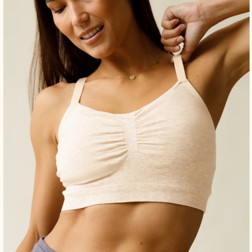 Kindred Bravely in Sublime Bamboo Hands-Free Pumping Lounge & Sleep Bra